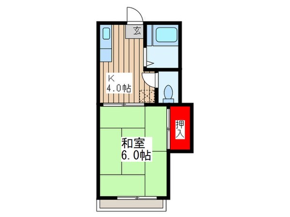 ドリ－ムハイツＡの物件間取画像